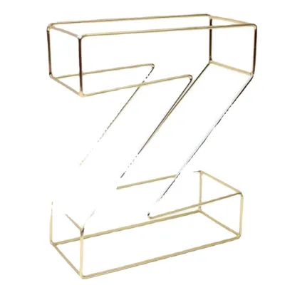 Home Crafts Creative Metal Iron Art 26 English Letters Simple Desktop