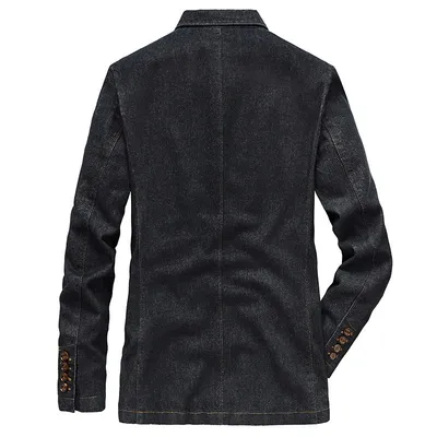 Handsome Slim Suit Spring And Autumn Denim Jacket Business Casual