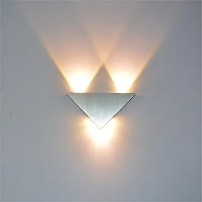 Aluminum TV light triangle wall light