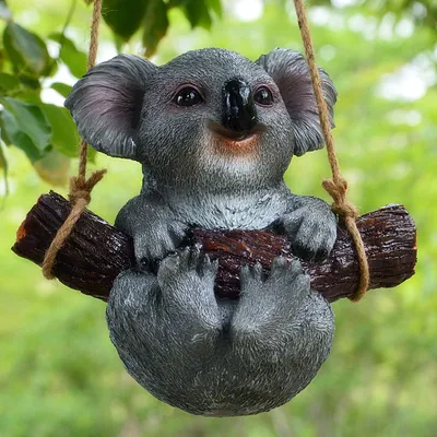 To Swing Kaola Panda Koalas Animal Hanger Resin Crafts Pendant Kindergarten Shop Soft Decoration