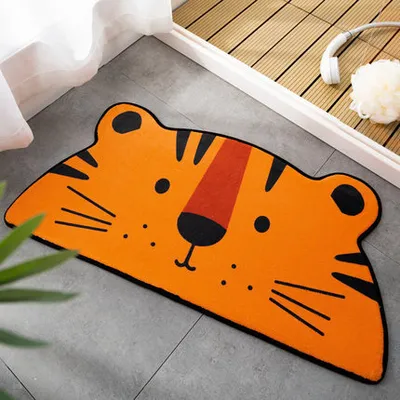 Cartoon Shaped Floor Mat Bedroom Entrance Carpet Semi-circle Floor Mat