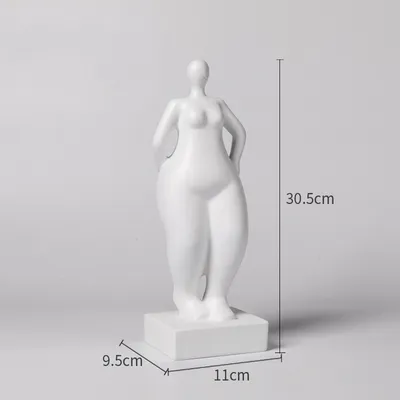 Modern Simple Fat Woman Abstract Figure Sculpture Home Living Room Hotel Window Crafts Furnishings