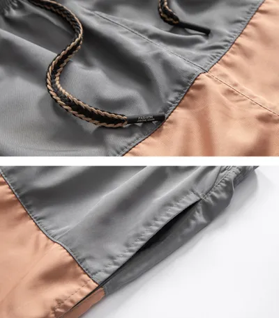 Casual Stitching Shorts Men's Loose Contrast Color Outdoor