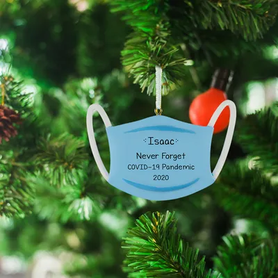 Christmas tree hanging ornaments wooden