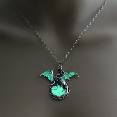 Glowing Dragon Pendant Necklace