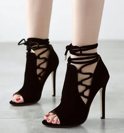 High Heeled Stiletto Fish Mouth Roman Sandals