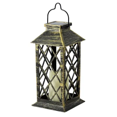 Plastic Craft Solar Wind Lantern Hollow Palace Lantern