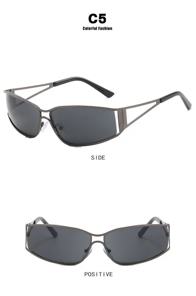 Hollow Modern Metal Women's Fashion Sunglasses