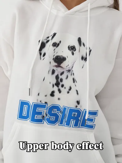 Women's Fashionable Casual Printed Long Sleeved Sweatshirt