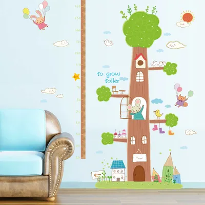 Santa Claus Christmas Tree Mural Sticker