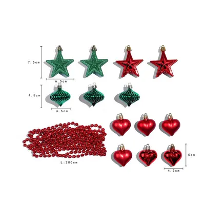 Ornament Christmas Tree Ball Decorations Xmas Ball Red Gold Silver  Blue Hanging Home Party Decor