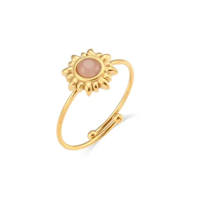 Fashion Vintage Agate Adjustable Natural Opal Ring Women