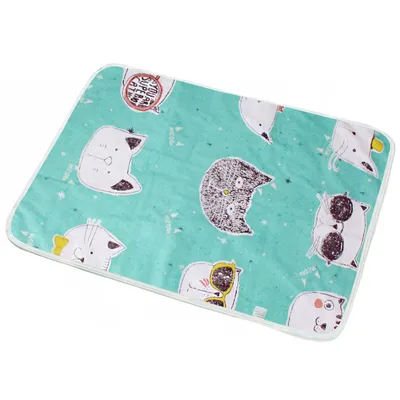 New Baby Breathable And Baby Changing Cotton Cartoon Waterproof Pad