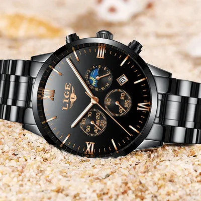 Casual waterproof quartz watch