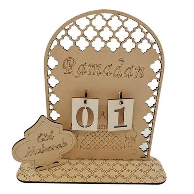 Home Wooden DIY Countdown Calendar Decorative Ornaments