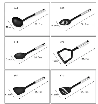 Silicone Kitchenware 24 PIECE Non Stick Pot Silicone Kitchenware Set