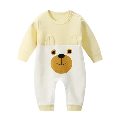 Baby Romper Long Sleeve Cartoon Printing Spring Autumn