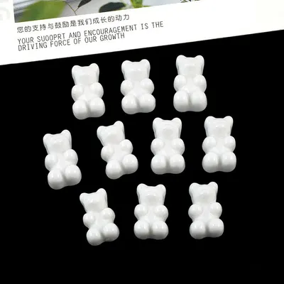Jelly Transparent Bear Resin Accessories Creative Diy Earrings Necklace Material