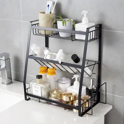 Tieyi three layer seasoning rack, kitchen supplies shelf