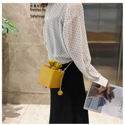 Women's bags new pumping bucket bag