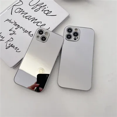 Fashion Simple Electroplating Mirror Phone Case