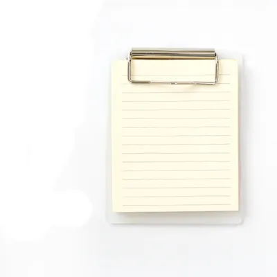 Creative Cowhide Color Board Clip Sticky Note For Students Can Tear N Times