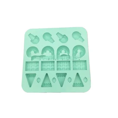 DIY Kids Square Love Cartoon Candy Cake Silicone Mold