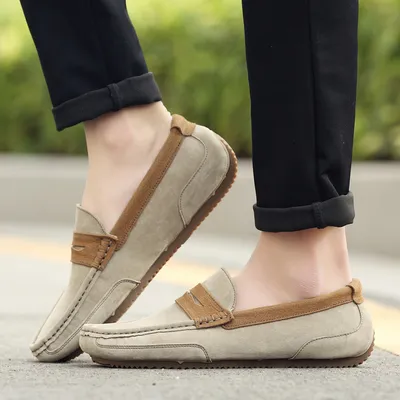 British trend casual men's shoes frosted low-top shoes
