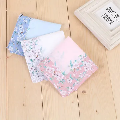 Women's Cotton Printed Handkerchief And Small Square
