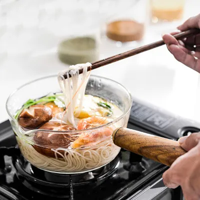 Borosilicate glass household soup pot
