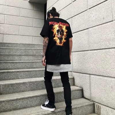 Slim drawstring zipper casual pants men