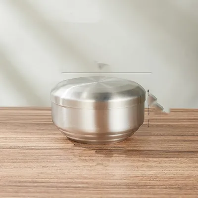 Stainless Steel Bowl Golden Tape Tureen Children's Bowl Household