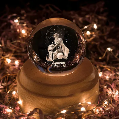 Constellation crystal ball music box