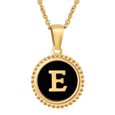 Fashion Stainless Steel Letter Necklace Female