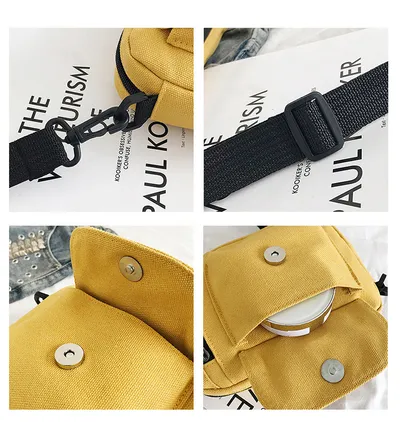 Embroidered Planet Canvas Small Square Bag Lady