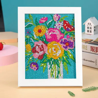 Christmas DIY Framed Diamond Painting Craft Size