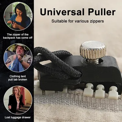 30 PCS Universal Zipper Repair Kit Zipper Fixer, Plastic Detachable Pull Replacement Pulls, Quick Install Zip Heads Fix Zippers No Sewing Required For Bags Purses Jackets Coats ,3 Different Size
