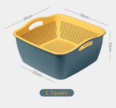 A basket for washing vegetables and fruit