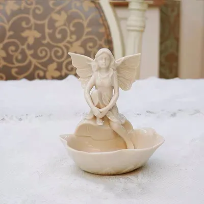 Rabbit rooster angel ceramic snack nut small dish
