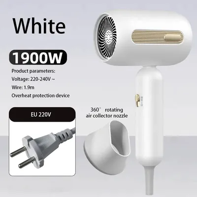 F41 Hair Dryer 1900W High-Speed Electric Turbine Airflow Low Noise Constant Temperature And Quick