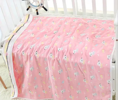 110 * 110cm baby bath towel cover blanket gauze children quilt quality baby children pure cotton 6 six layer gauze bath towel