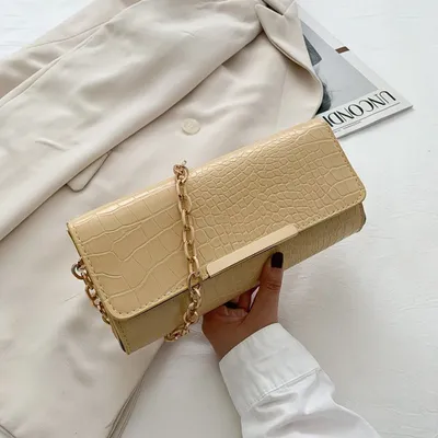 Fashion Simple Solid Color Single Shoulder Small Square Bag
