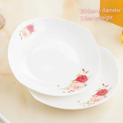Bone China Phnom Penh Home Dishes Nordic Net Red Tableware