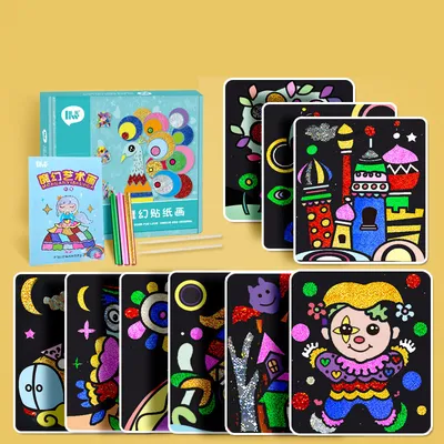 Children's Handmade DIY Colorful Magical Art Stickers