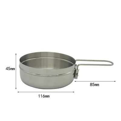 Outdoor Picnic Stainless Steel Portable Pot