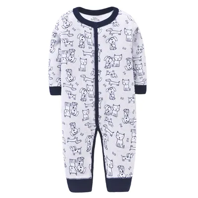 Pure cotton flat foot one-piece baby romper