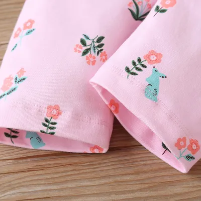 Cartoon Three-Piece Suit Baby Print Coat Romper Suit