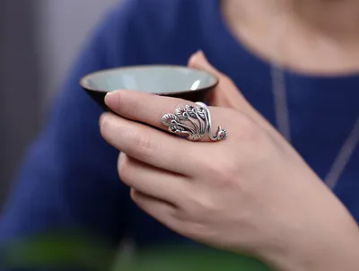 Fashionable personality exaggerated peacock ring