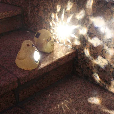 Cartoon Solar Lamp Resin Craft Ornaments Cast Light