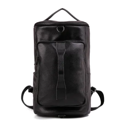 Leather men's bag large capacity luggage bag